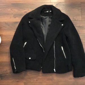 Teddy bear moto jacket